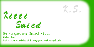 kitti smied business card